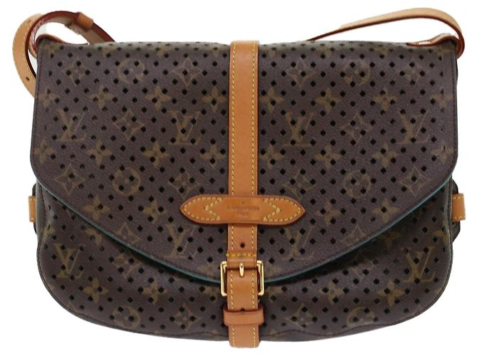 LOUIS VUITTON Borsa a Spalla Monogram Perfo Saumur 30 M93998 LV Auth 49620SAV Monogramma - vista 13