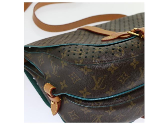 LOUIS VUITTON Borsa a Spalla Monogram Perfo Saumur 30 M93998 LV Auth 49620SAV Monogramma - vista 16