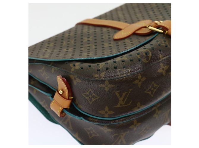 LOUIS VUITTON Borsa a Spalla Monogram Perfo Saumur 30 M93998 LV Auth 49620SAV Monogramma - vista 18