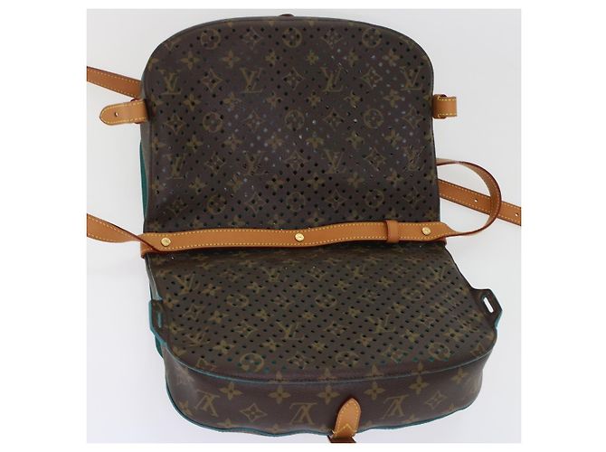 LOUIS VUITTON Borsa a Spalla Monogram Perfo Saumur 30 M93998 LV Auth 49620SAV Monogramma - vista 20