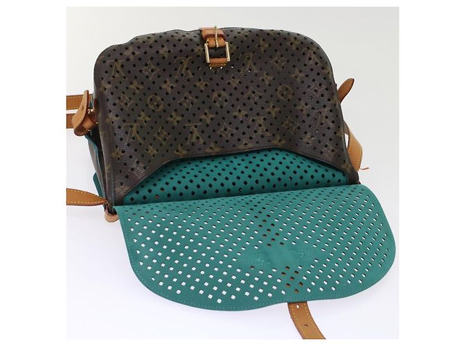 LOUIS VUITTON Borsa a Spalla Monogram Perfo Saumur 30 M93998 LV Auth 49620SAV Monogramma - vista 21