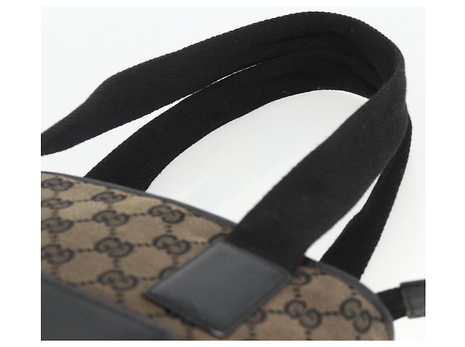 GUCCI GG Canvas Tote Bag Schwarz Silber 019 0402 1705 Auth am11183A - Ansicht 14
