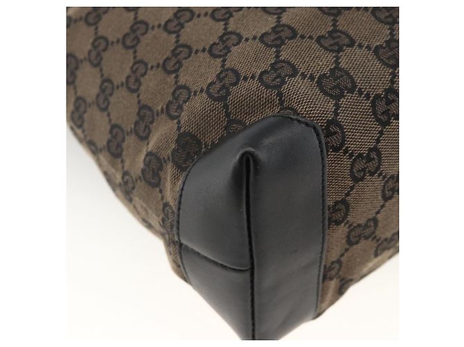 GUCCI GG Canvas Tote Bag Schwarz Silber 019 0402 1705 Auth am11183A - Ansicht 17
