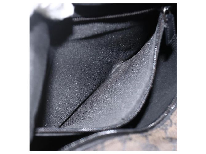 GUCCI GG Canvas Tote Bag Schwarz Silber 019 0402 1705 Auth am11183A - Ansicht 24