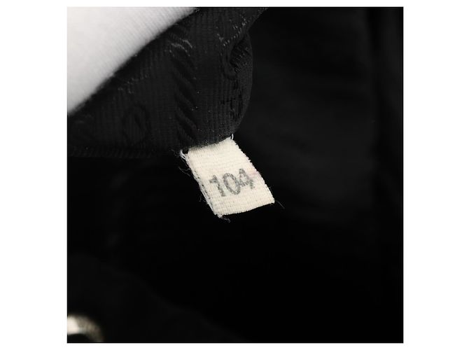 Zaino PRADA in nylon nero argento autentico 173833 - vista 12