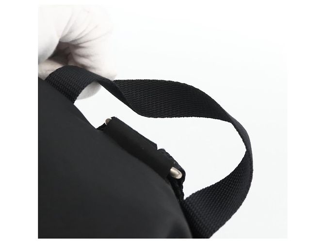 Zaino PRADA in nylon nero argento autentico 173833 - vista 14