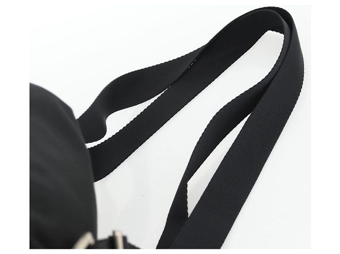 Zaino PRADA in nylon nero argento autentico 173833 - vista 15