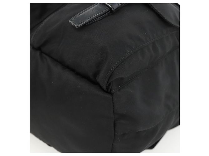 Zaino PRADA in nylon nero argento autentico 173833 - vista 16