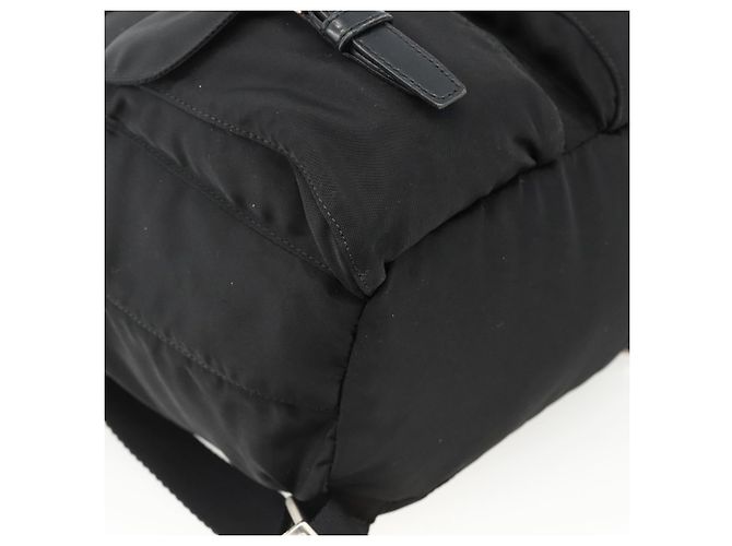 Zaino PRADA in nylon nero argento autentico 173833 - vista 17
