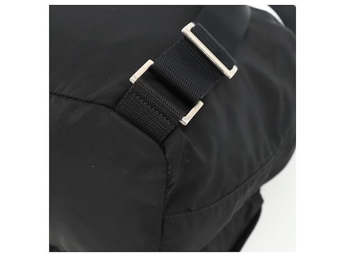 Zaino PRADA in nylon nero argento autentico 173833 - vista 18