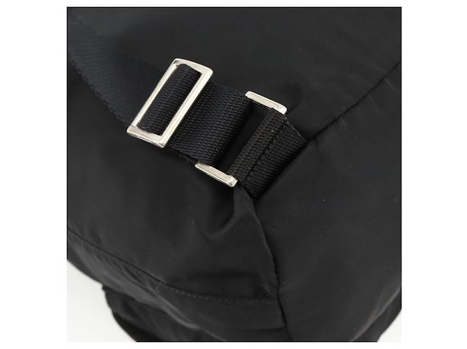 Zaino PRADA in nylon nero argento autentico 173833 - vista 19