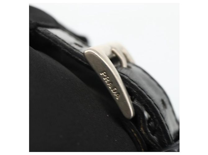 Zaino PRADA in nylon nero argento autentico 173833 - vista 20