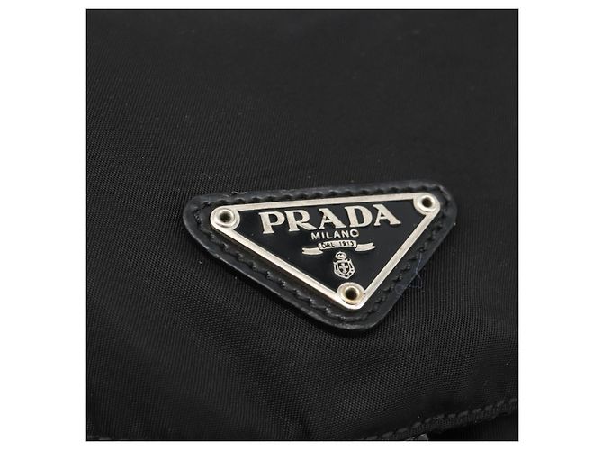 Zaino PRADA in nylon nero argento autentico 173833 - vista 21