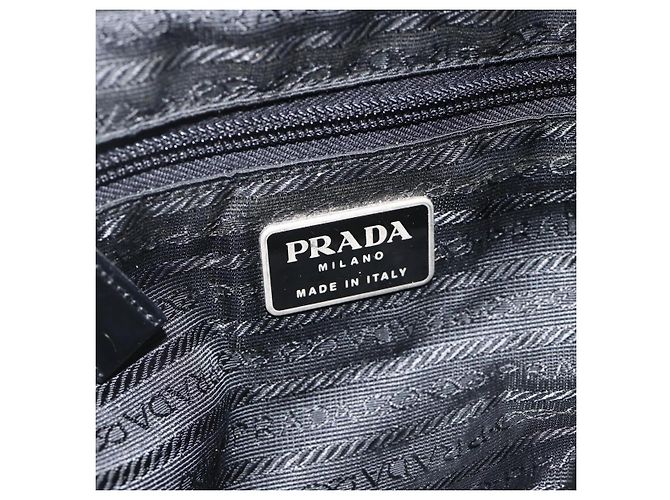 Zaino PRADA in nylon nero argento autentico 173833 - vista 22