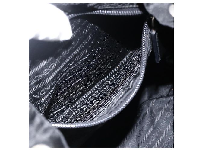 Zaino PRADA in nylon nero argento autentico 173833 - vista 26
