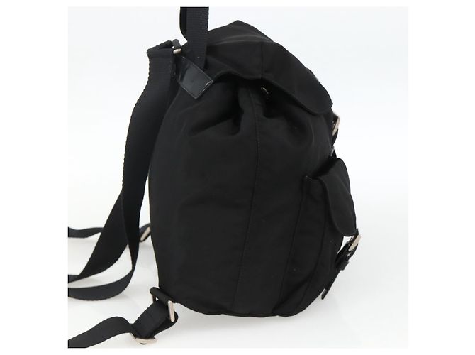Zaino PRADA in nylon nero argento autentico 173833 - vista 3