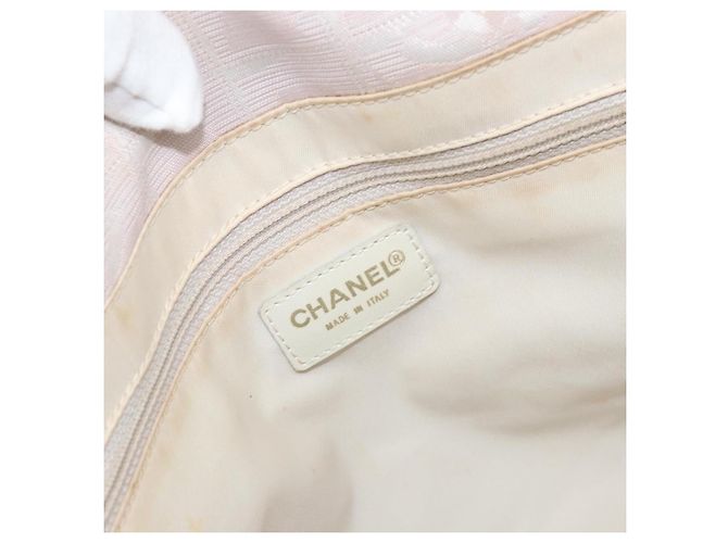 CHANEL Nuova Borsa Tote da Viaggio Nylon Rosa Oro CC Auth BA11718 D'oro - vista 10