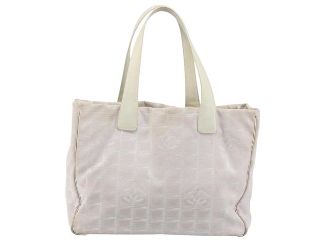 CHANEL Nuova Borsa Tote da Viaggio Nylon Rosa Oro CC Auth BA11718 D'oro - vista 2