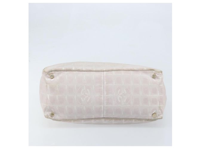 CHANEL Nuova Borsa Tote da Viaggio Nylon Rosa Oro CC Auth BA11718 D'oro - vista 5