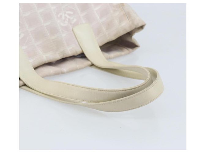 CHANEL Nuova Borsa Tote da Viaggio Nylon Rosa Oro CC Auth BA11718 D'oro - vista 7