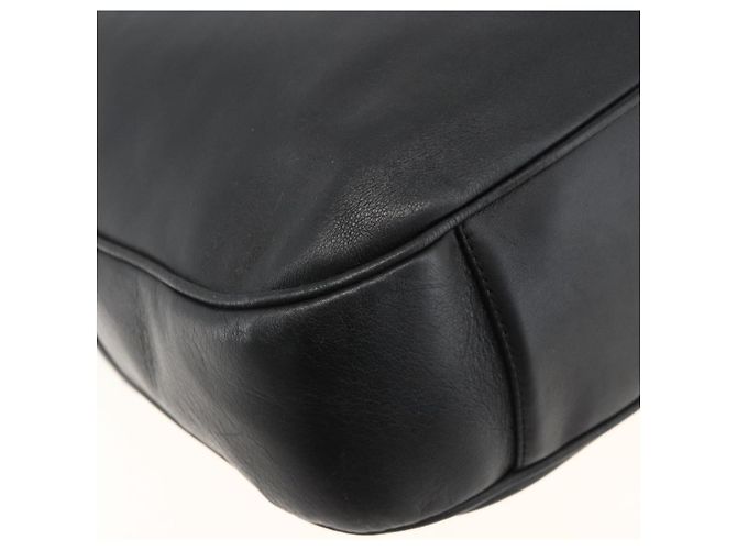 Borsa a Spalla in Pelle Gucci Bamboo 2way Nera Oro 001 1577 Auth gh2025 Nero D'oro - vista 10