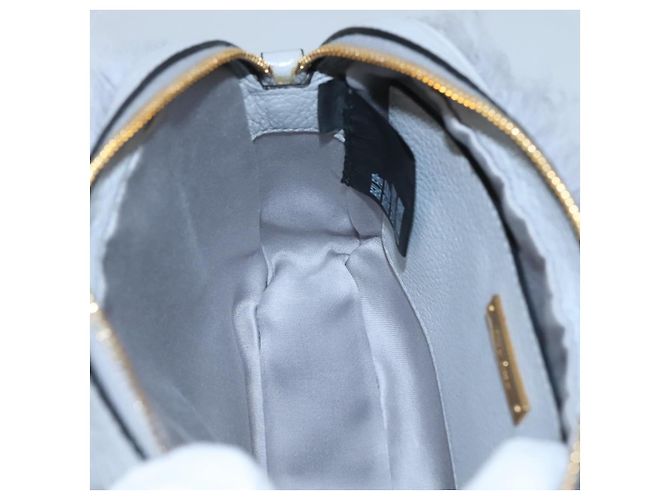 Borsa a Spalla Miu Miu in Pelle Grigia Auth BD1196V Marrone - vista 19