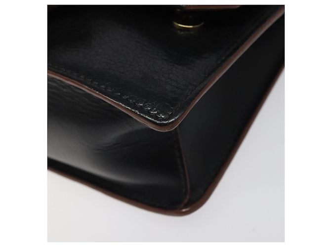 Borsa a Spalla Miu Miu in Pelle Nera e Oro Auth MX101V Nero D'oro - vista 15