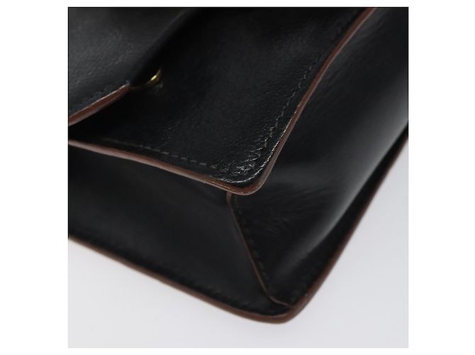 Borsa a Spalla Miu Miu in Pelle Nera e Oro Auth MX101V Nero D'oro - vista 16