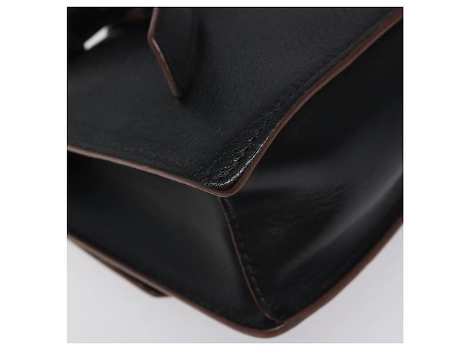 Borsa a Spalla Miu Miu in Pelle Nera e Oro Auth MX101V Nero D'oro - vista 18