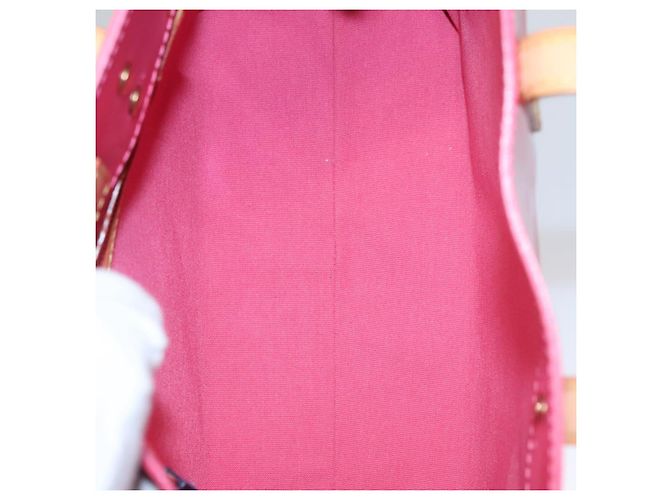 LOUIS VUITTON Borsa a Mano Monogram Vernis Reade PM FuchsiaPink M91221 Auth 114585V Rosa Fuschia - vista 10