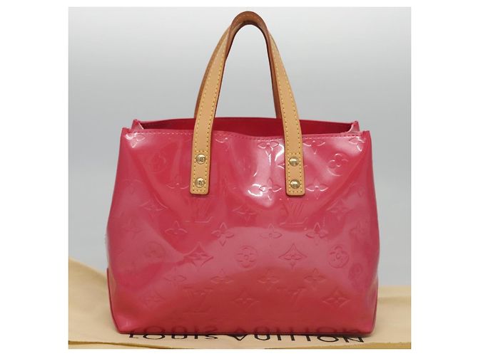 LOUIS VUITTON Borsa a Mano Monogram Vernis Reade PM FuchsiaPink M91221 Auth 114585V Rosa Fuschia - vista 12
