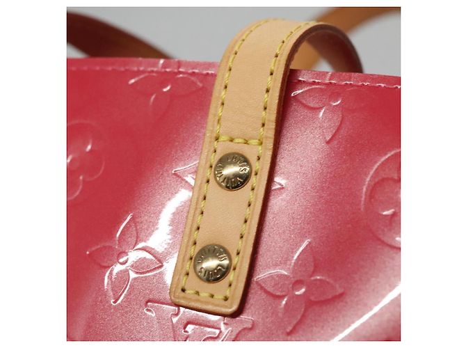 LOUIS VUITTON Borsa a Mano Monogram Vernis Reade PM FuchsiaPink M91221 Auth 114585V Rosa Fuschia - vista 17