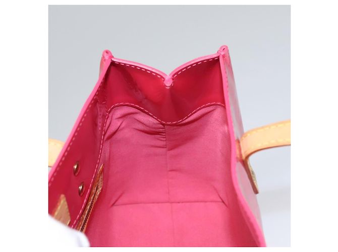 LOUIS VUITTON Borsa a Mano Monogram Vernis Reade PM FuchsiaPink M91221 Auth 114585V Rosa Fuschia - vista 19