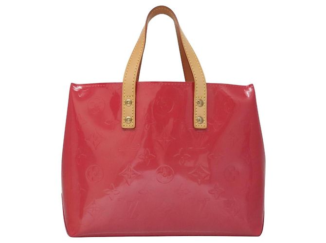 LOUIS VUITTON Borsa a Mano Monogram Vernis Reade PM FuchsiaPink M91221 Auth 114585V Rosa Fuschia - vista 2