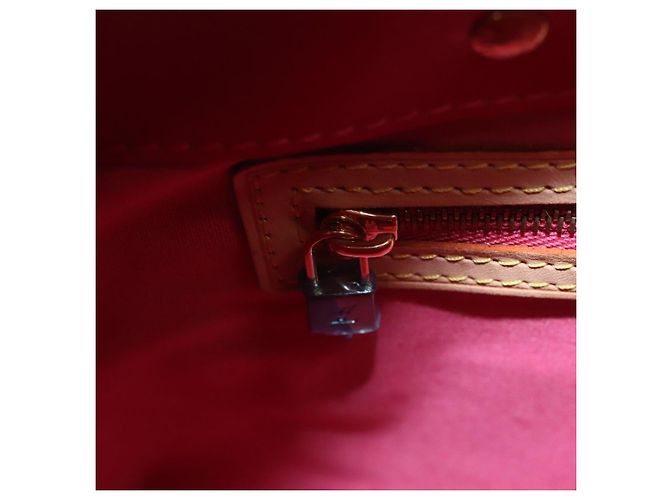 LOUIS VUITTON Borsa a Mano Monogram Vernis Reade PM FuchsiaPink M91221 Auth 114585V Rosa Fuschia - vista 21