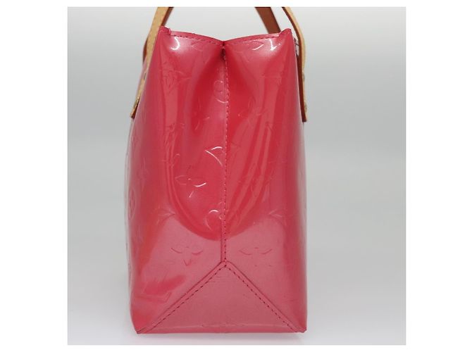 LOUIS VUITTON Borsa a Mano Monogram Vernis Reade PM FuchsiaPink M91221 Auth 114585V Rosa Fuschia - vista 3