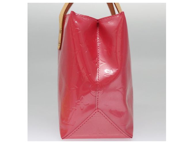 LOUIS VUITTON Borsa a Mano Monogram Vernis Reade PM FuchsiaPink M91221 Auth 114585V Rosa Fuschia - vista 4
