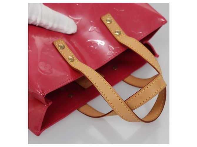 LOUIS VUITTON Borsa a Mano Monogram Vernis Reade PM FuchsiaPink M91221 Auth 114585V Rosa Fuschia - vista 6