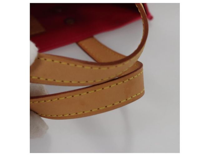 LOUIS VUITTON Borsa a Mano Monogram Vernis Reade PM FuchsiaPink M91221 Auth 114585V Rosa Fuschia - vista 7