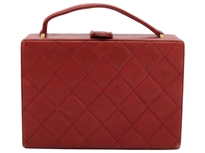 CHANEL Borsa Matelassé in Pelle di Agnello 2way Rossa CC Auth 115600V Rosso - vista 13