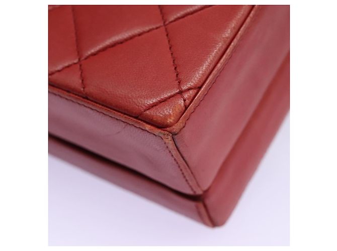 CHANEL Borsa Matelassé in Pelle di Agnello 2way Rossa CC Auth 115600V Rosso - vista 15
