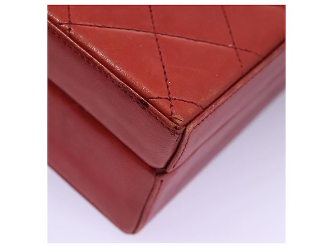 CHANEL Borsa Matelassé in Pelle di Agnello 2way Rossa CC Auth 115600V Rosso - vista 16