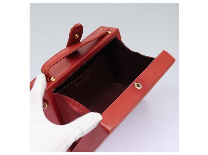 CHANEL Borsa Matelassé in Pelle di Agnello 2way Rossa CC Auth 115600V Rosso - vista 23