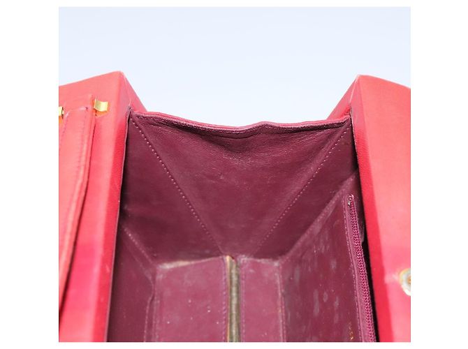 CHANEL Borsa Matelassé in Pelle di Agnello 2way Rossa CC Auth 115600V Rosso - vista 27