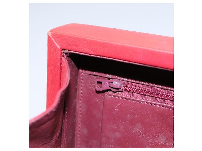 CHANEL Borsa Matelassé in Pelle di Agnello 2way Rossa CC Auth 115600V Rosso - vista 30
