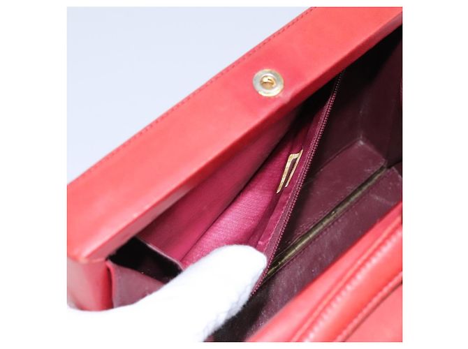 CHANEL Borsa Matelassé in Pelle di Agnello 2way Rossa CC Auth 115600V Rosso - vista 31