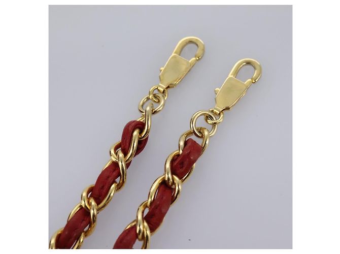 CHANEL Borsa Matelassé in Pelle di Agnello 2way Rossa CC Auth 115600V Rosso - vista 35