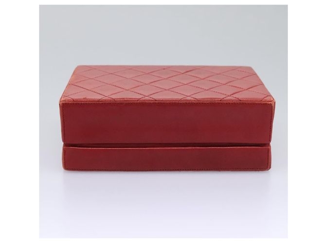 CHANEL Borsa Matelassé in Pelle di Agnello 2way Rossa CC Auth 115600V Rosso - vista 5