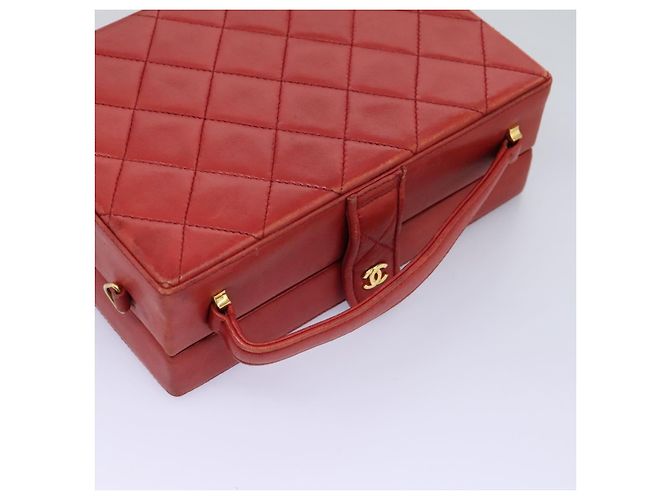 CHANEL Borsa Matelassé in Pelle di Agnello 2way Rossa CC Auth 115600V Rosso - vista 6