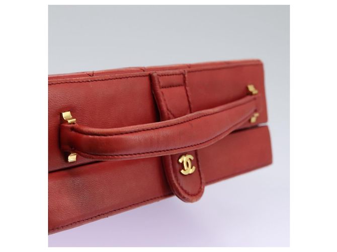 CHANEL Borsa Matelassé in Pelle di Agnello 2way Rossa CC Auth 115600V Rosso - vista 7